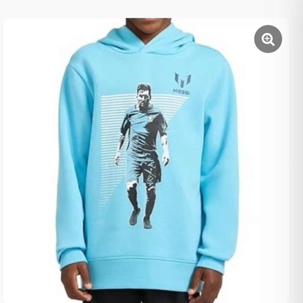 GAP Messi Hoodies Youth Blue Size XXL (14-16) - Picture 2 of 4